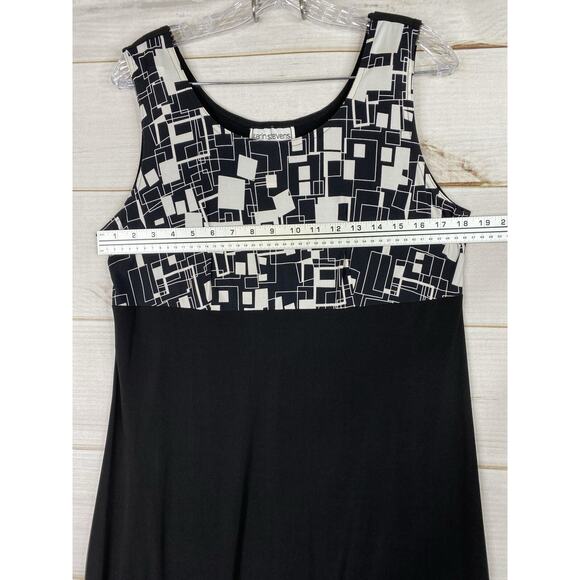 Karen Stevens Dress Women 14P Tank Dress & Jacket Geometric Slit Stretch NWT - Picture 8 of 11